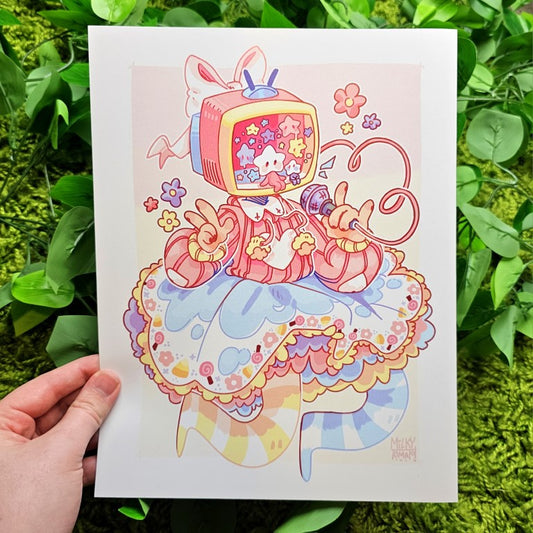 Pastel Sugar TV Head Large Print