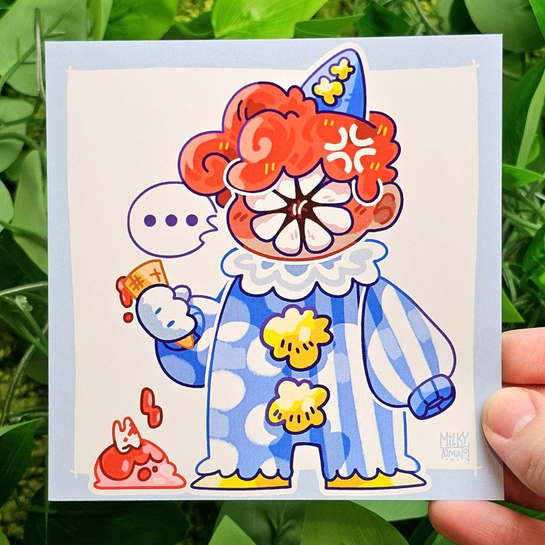 Creepy Clown Mealtime Mini Prints