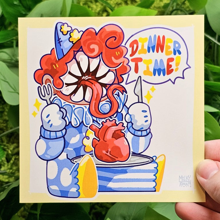 Creepy Clown Mealtime Mini Prints