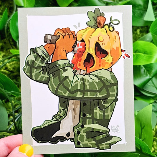 Gore Pumpkin Head Mini Prints