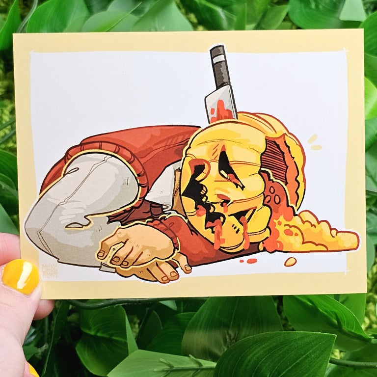 Gore Pumpkin Head Mini Prints