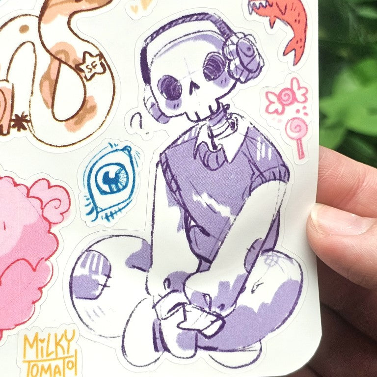 Live Stream Doodles Sticker Sheet #1