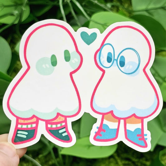 Ghost Date Stickers: Masc x Masc