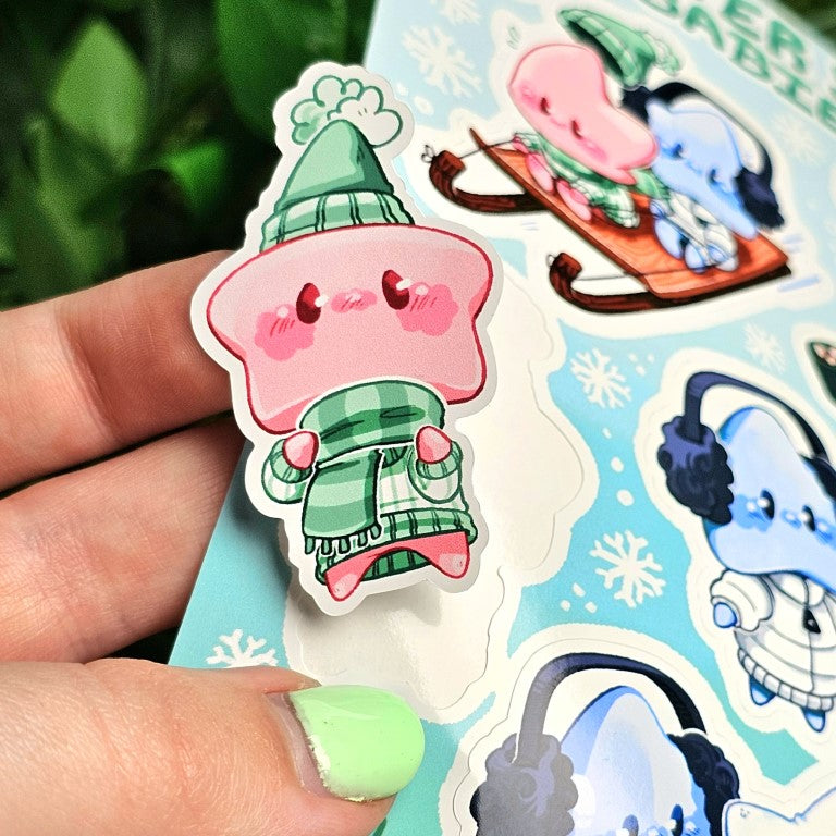 Winter Star Baby Sticker Sheet!