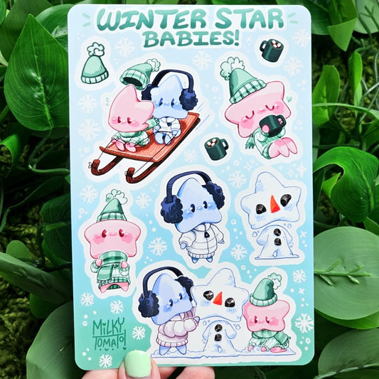 Winter Star Baby Sticker Sheet!