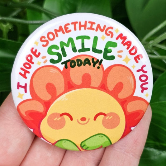 Smile Flower Fairy Button!