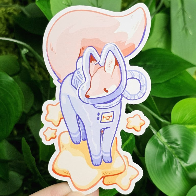 Astronaut Fox Stickers!