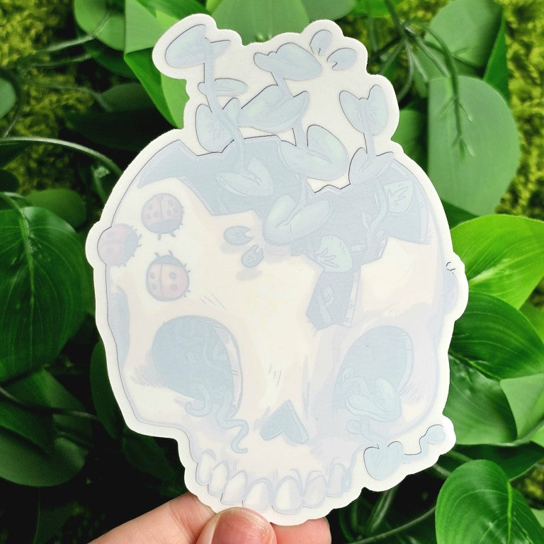 Plant Skull Window Sticker!