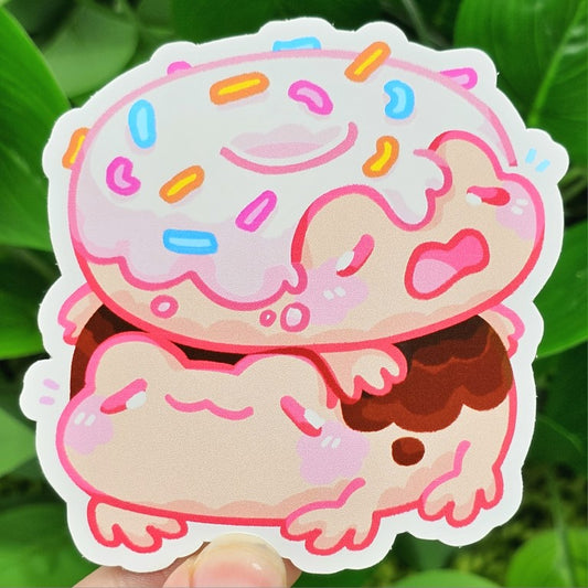 Donut Frog Stickers!