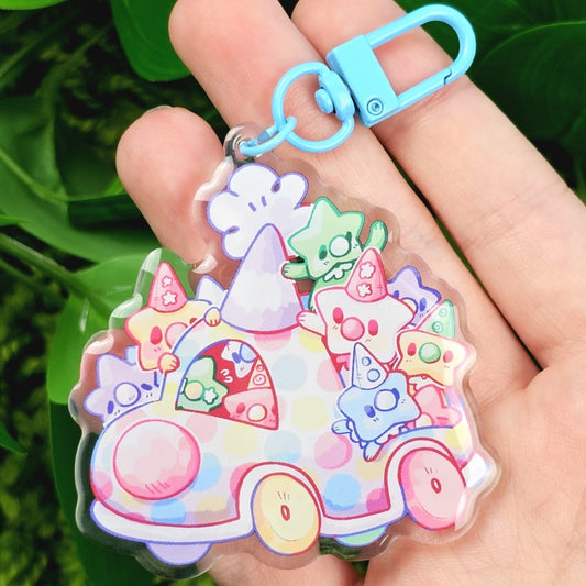 Clown Star Baby Car Keychain!