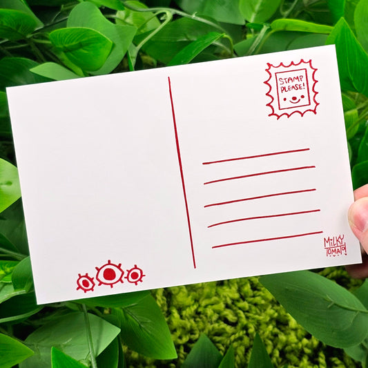 Creepy Cat Eyes Postcard!