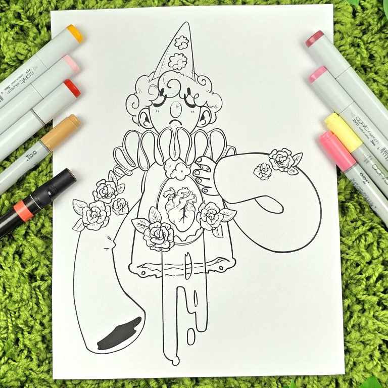 Milky Tomato Digital Coloring Books - Downloadable PDF