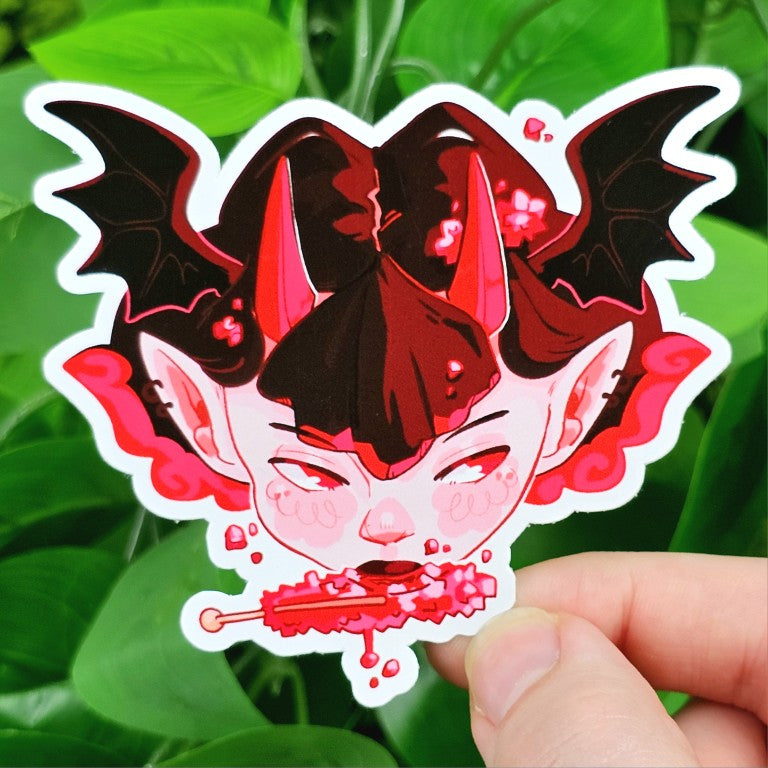 Vampire Girl Waterproof Stickers!