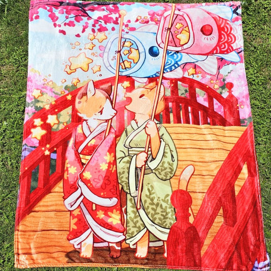 Kimono Kitties Blanket!