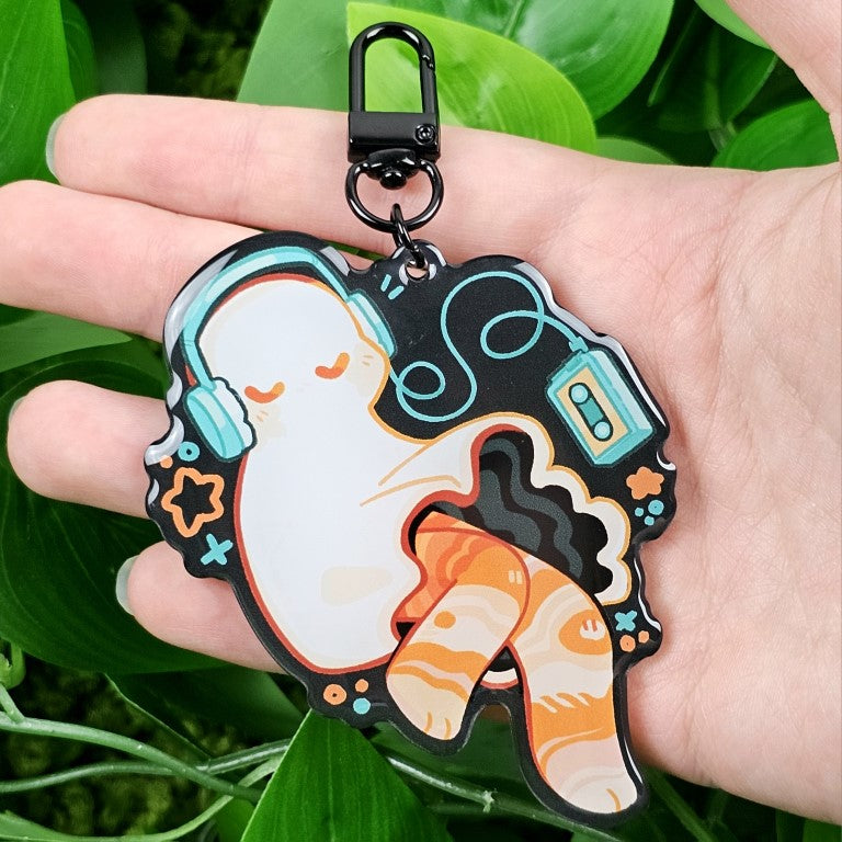 Solar System Jupiter Ghost Keychain!