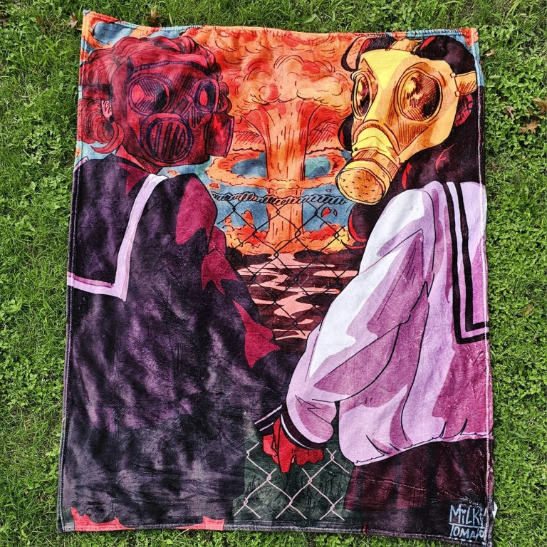 Gas Mask Girls Blanket!