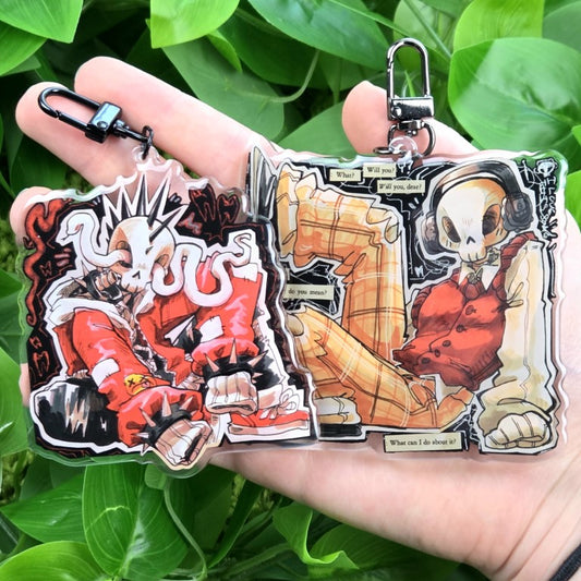 Grunge Skeleton Keychains!