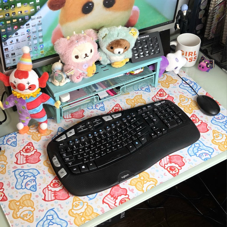 Little Clown Pattern Desk Mat!