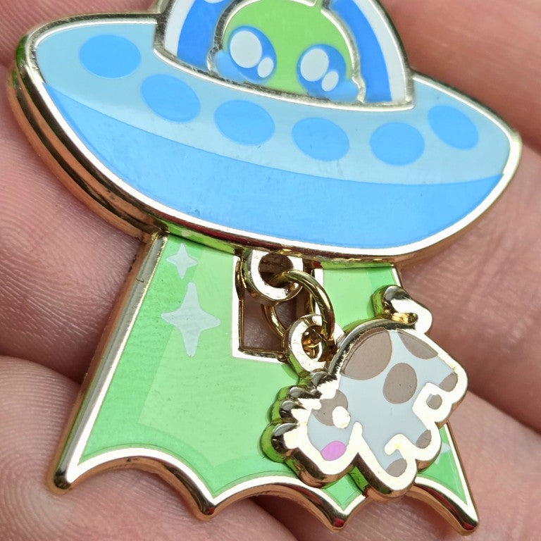 Alien Dangle Earrings Blue!