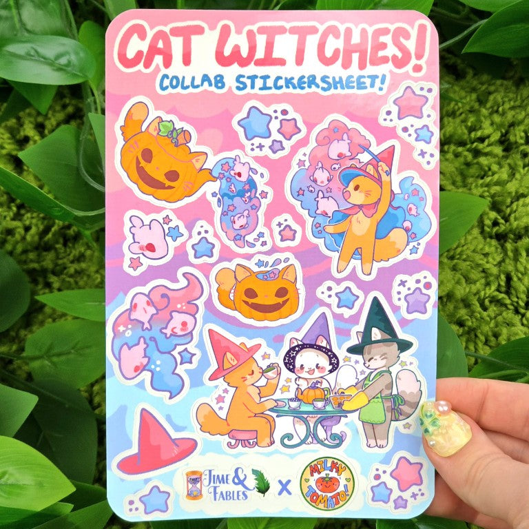 Cat Witch Collab Sticker Sheets!