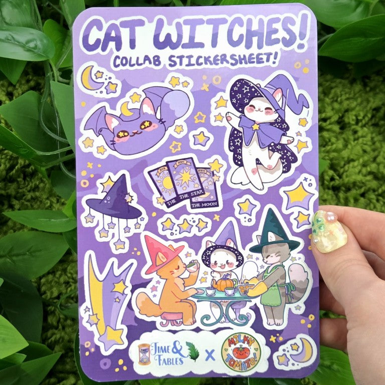 Cat Witch Collab Sticker Sheets!
