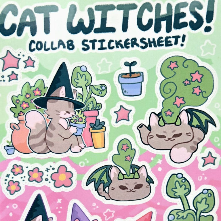 Cat Witch Collab Sticker Sheets!