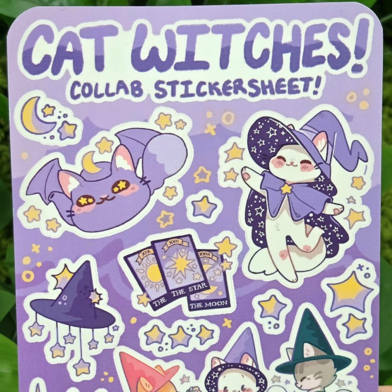 Cat Witch Collab Sticker Sheets!