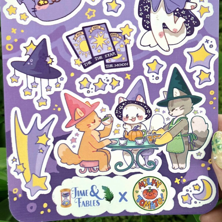 Cat Witch Collab Sticker Sheets!