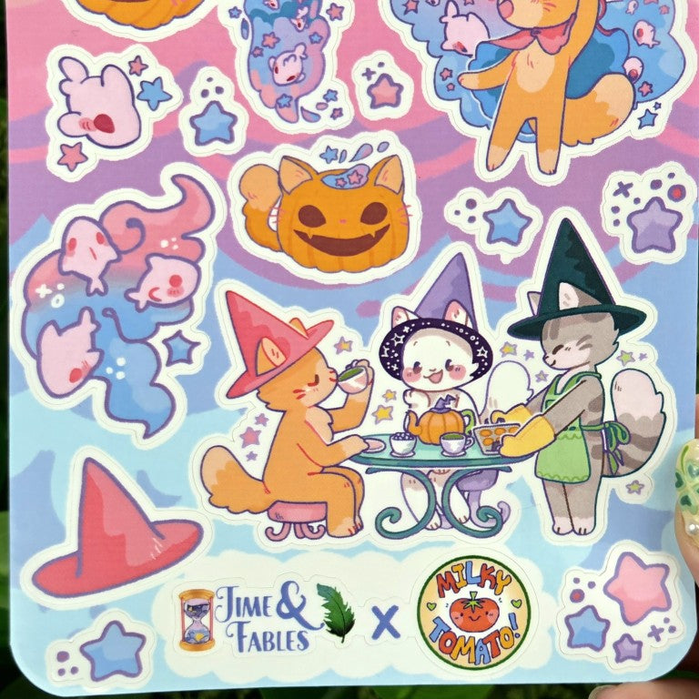 Cat Witch Collab Sticker Sheets!