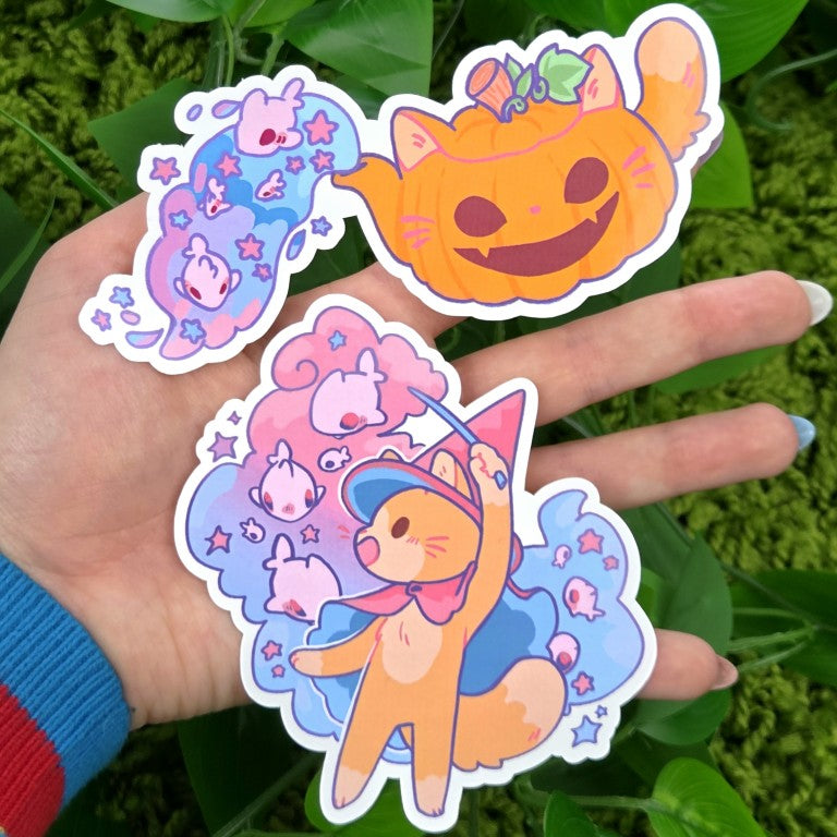 Cat Witch Collab Stickers!
