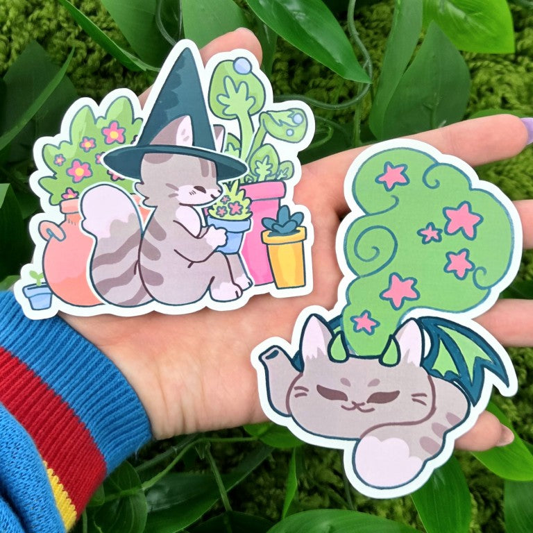 Cat Witch Collab Stickers!