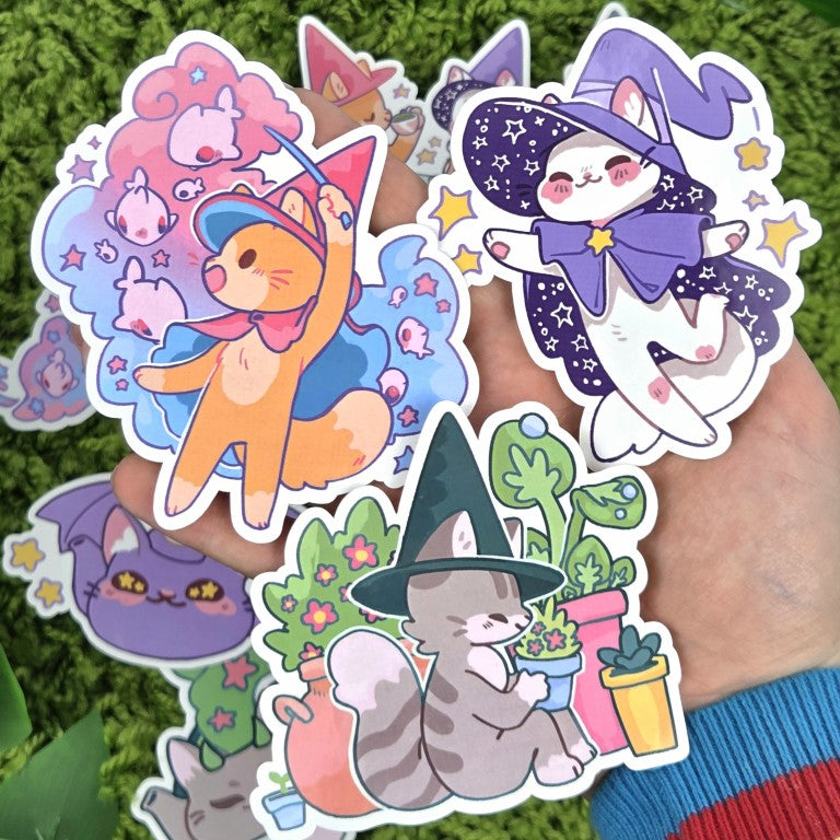 Cat Witch Collab Stickers!