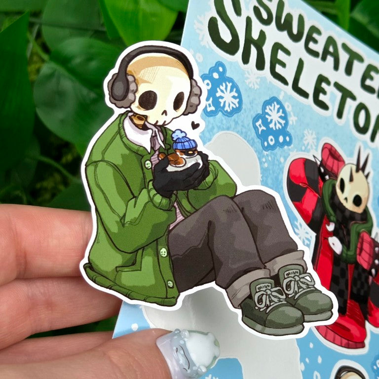 Sweater Skeletons Sticker Sheet!