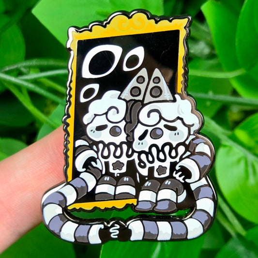 Dark Mirror Clown Enamel Pin!