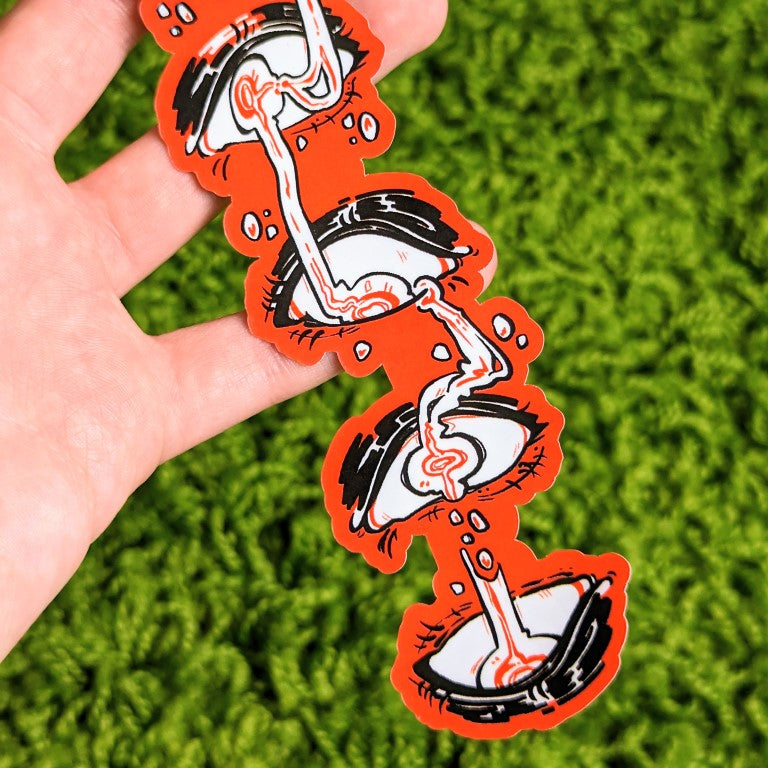 Long Dripping Eyes Sticker