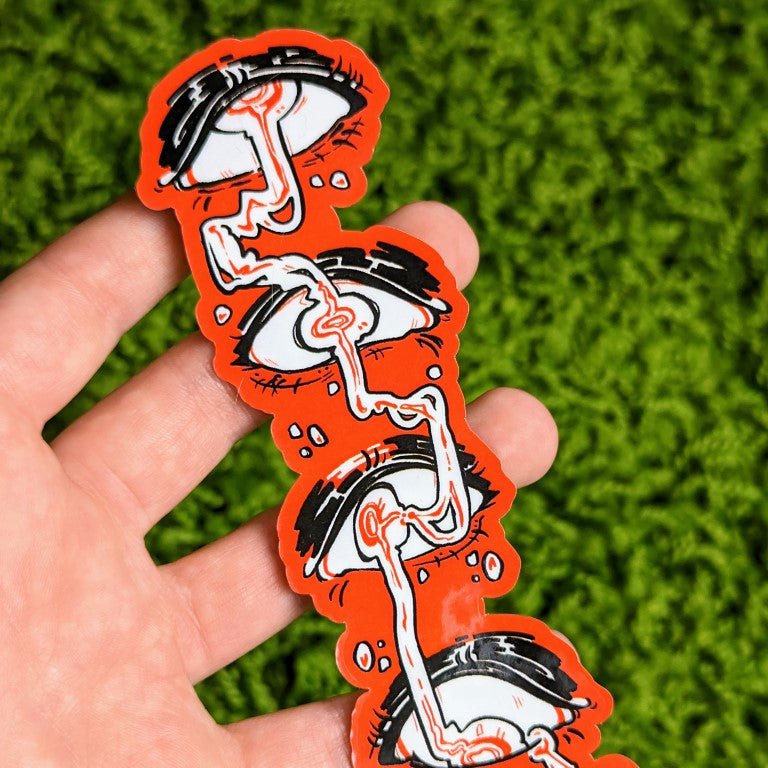 Long Dripping Eyes Sticker