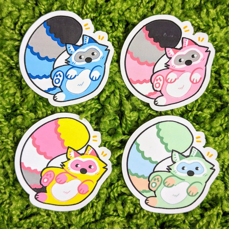 Pride Raccoon Stickers
