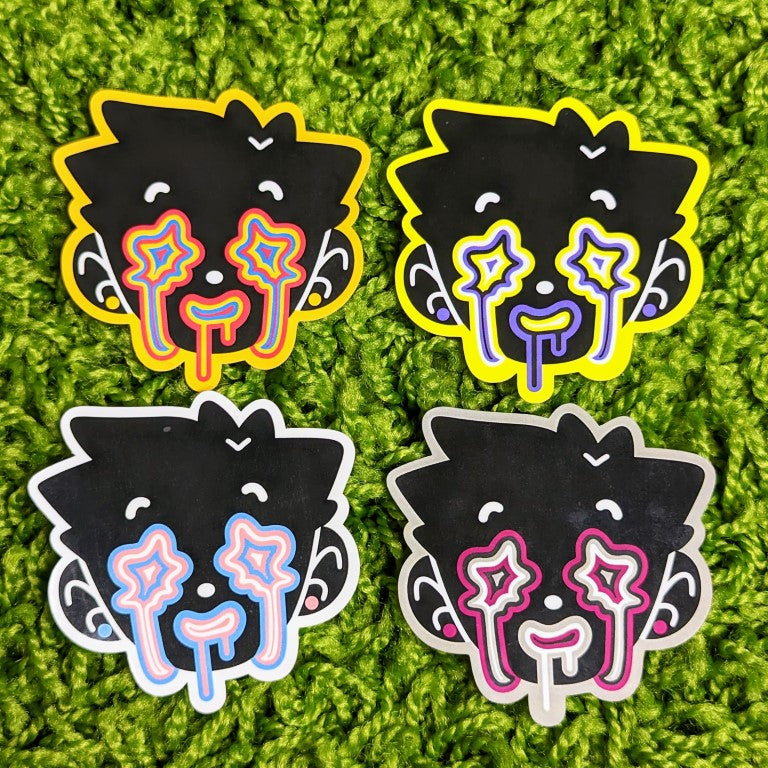 Pride Dripping Face Stickers