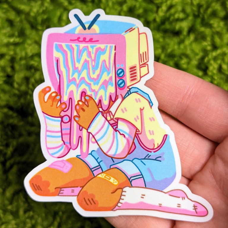 Drippy TV Head Stickers