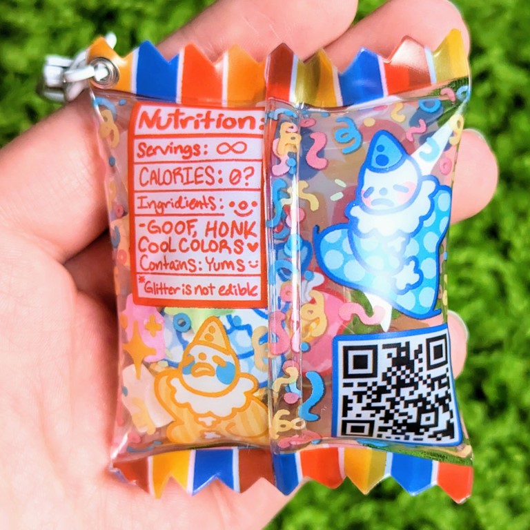 Clown Candy Keychain