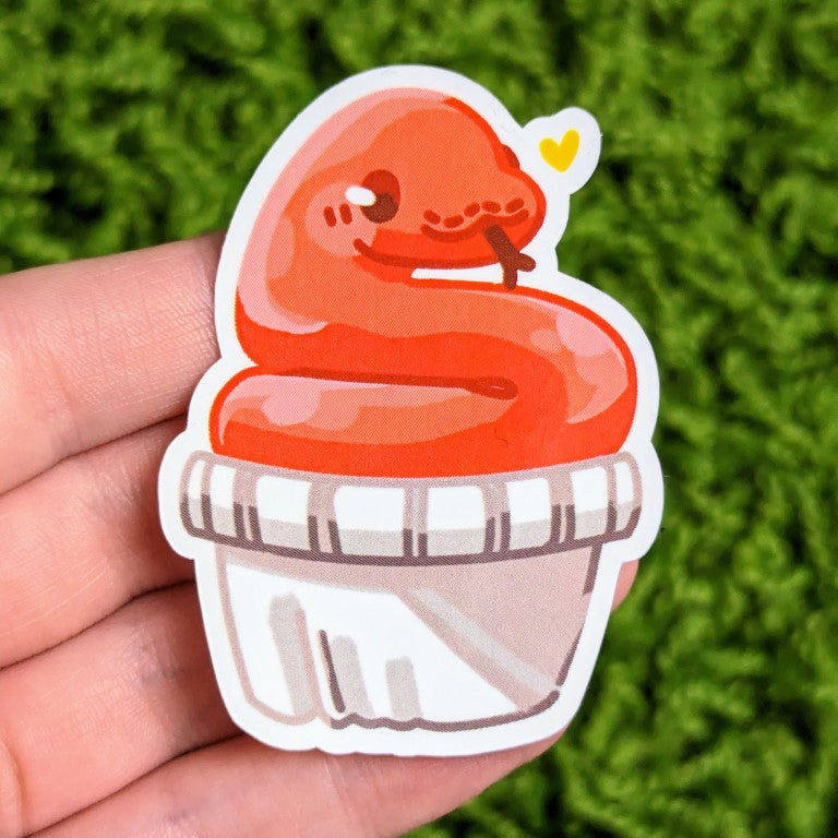 Snake Snack Fast Food Stickers