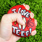 I Love Teef! Soft Pillow Sensory Keychain