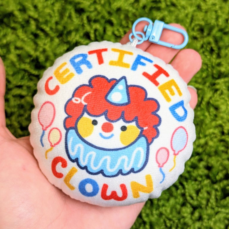 Certified Clown Soft Pillow Sensory Keychain