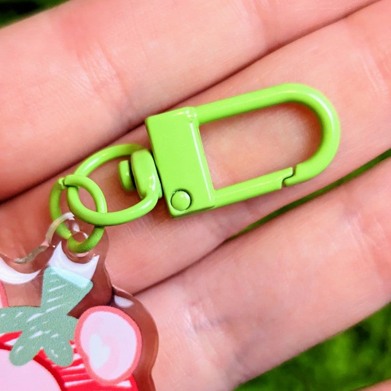 Tomato Teddy Bear Keychain