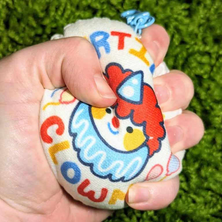 Certified Clown Soft Pillow Sensory Keychain