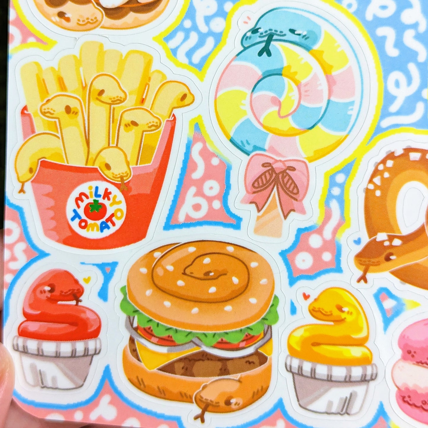Snake Snacks Sticker Sheet