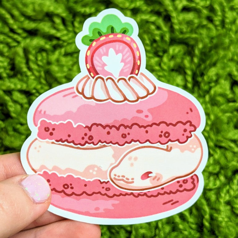 Snake Snacks Macarons Sticker Set