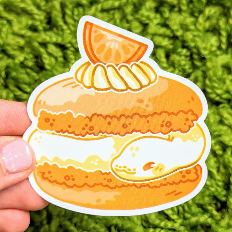 Snake Snacks Macarons Sticker Set