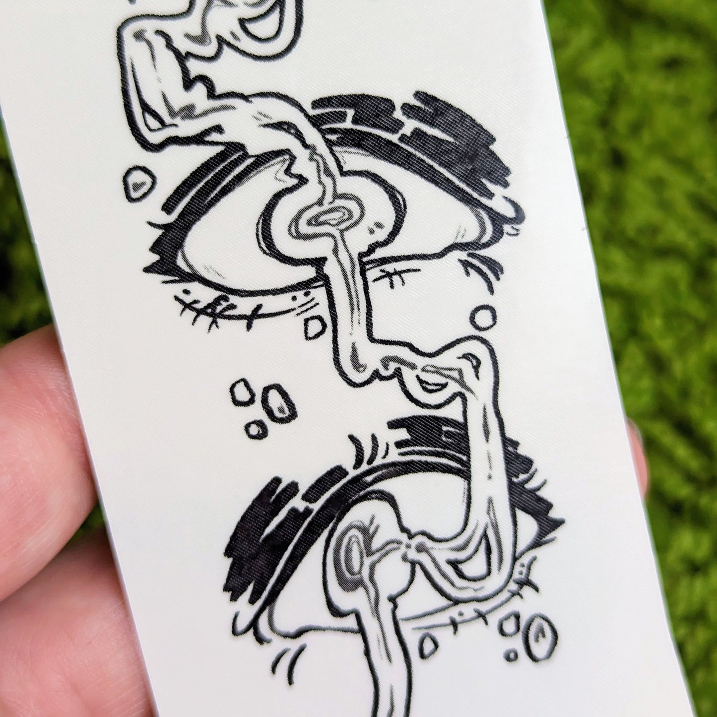 Long Dripping Eyes Temporary Tattoos