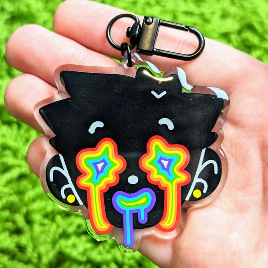 Pride Dripping Face Acrylic Keychain